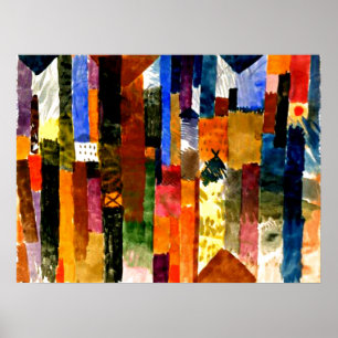 Before the Town by Paul Klee, Poster