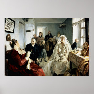 Before the Wedding, 1880s Poster