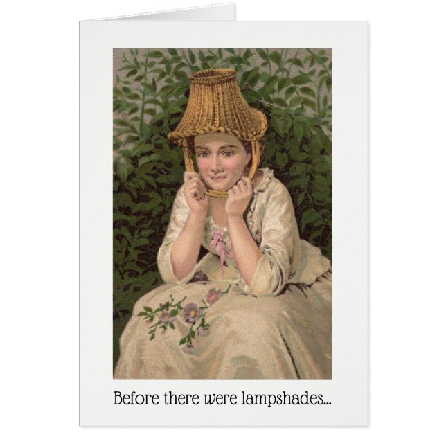 Before There Were Lampshades Birthday Card (Front)