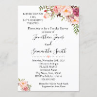 Before they say I do couples shower pink wedding