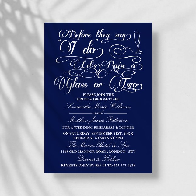 Before They Say I Do Let's Raise A Glass Or Two Invitation (Creator Uploaded)