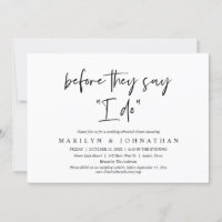 Before They Say "I Do", Wedding Rehearsal Dinner