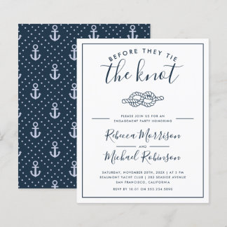 Before They Tie The Knot Nautical Engagement Party