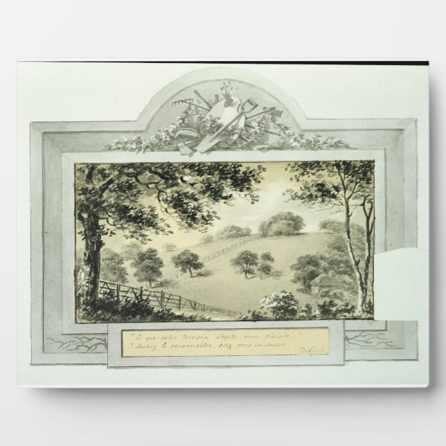 'Before' view of the grounds, from the Red Book fo Plaque (Front)