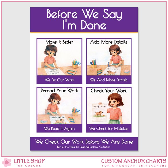 Before We Say I’m Done Classroom Anchor Chart (Creator Uploaded)