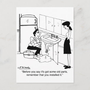 Before You Say It's Got Old Parts Postcard
