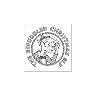 Befuddled Elf Wood Art Stamp