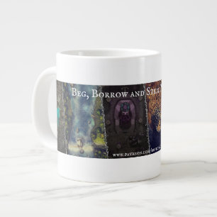 Beg, Borrow and Steal Banner Large Coffee Mug