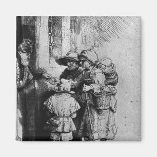 Beggars on the Doorstep of a House, 1648 Magnet