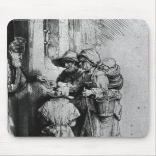 Beggars on the Doorstep of a House, 1648 Mouse Pad