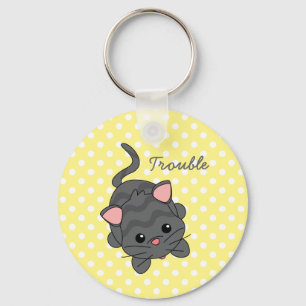 Begging Kitty Key Ring