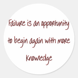 Begin Again Classic Round Sticker