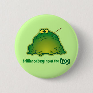 Begin At The Frog Funny Orchestra Joke 6 Cm Round Badge