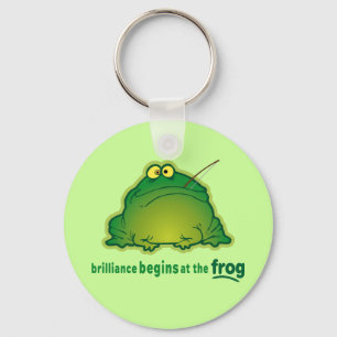 Begin At The Frog Funny Orchestra Joke Key Ring