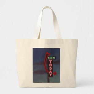 Begin Today 2009 Large Tote Bag