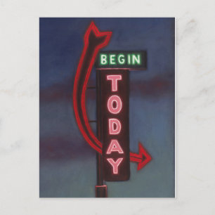 Begin Today 2009 Postcard