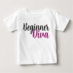 Beginner Diva Quote Cute Sassy Baby T-Shirt