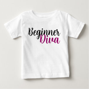 Beginner Diva Typography Baby T-Shirt