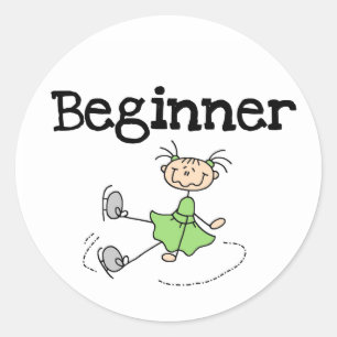 Beginner Ice Skater Sticker