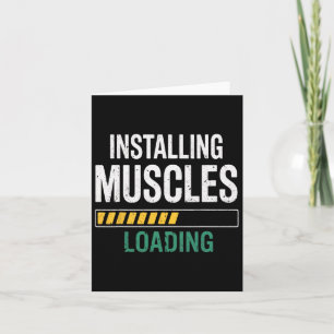 Beginner Workout Gym Bodybuilding Fitness Muscles Card