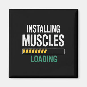 Beginner Workout Gym Bodybuilding Fitness Muscles Magnet