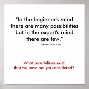 Beginner's Mind Poster