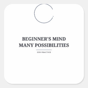 Beginner's Mind — Zen Sticker