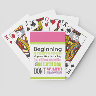 Beginning Inspirational Saying Card Deck