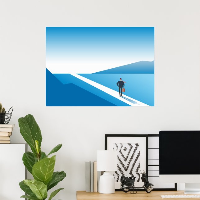 Beginning Journey Blue Road Poster (Creator Uploaded)