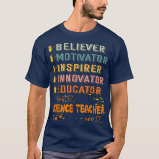 Beginning Of Autumn Fall Teacher Science Teacher E T-Shirt