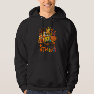 Beginning Of Autumn Fall Teacher Sunflower Hello 4 Hoodie
