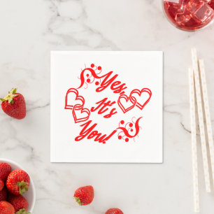 Begins With A Kiss Collection Napkin
