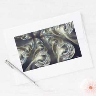 Begird Abstract Rectangular Sticker