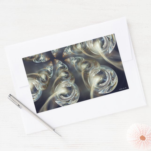 Begird Abstract Rectangular Sticker (Envelope)
