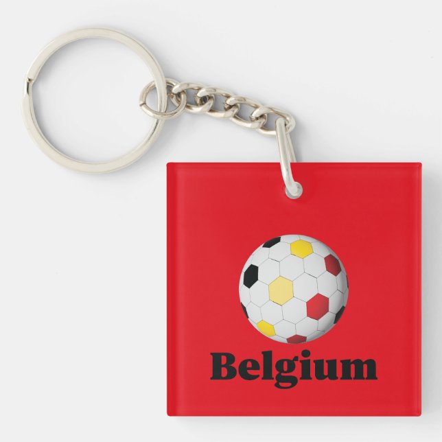 Begium Soccer Key Ring (Front)