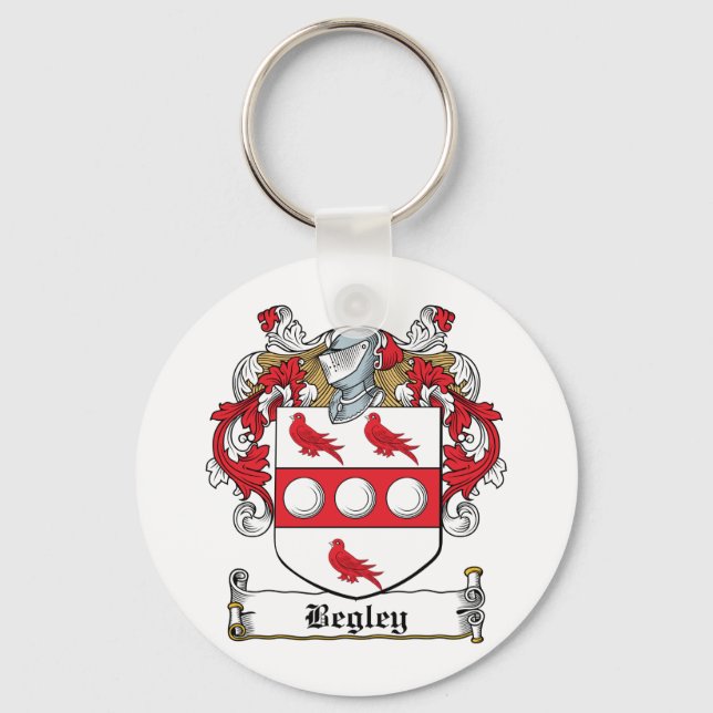 Begley Family Crest Key Ring (Front)