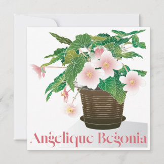 Begonia Flat Card