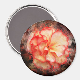 Begonia flower watercolor - bb3 magnet