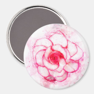 Begonia flower watercolor - wb1 magnet