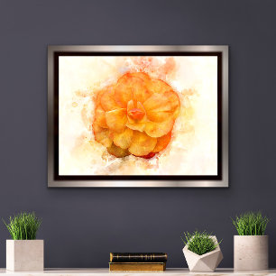 Begonia flower watercolor - wb2 poster