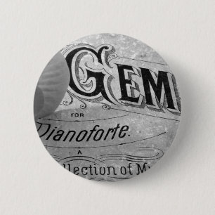 Begonia Gems Pianoforte 6 Cm Round Badge