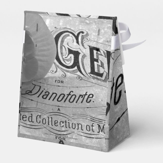 Begonia Gems Pianoforte Favour Box (Back Side)