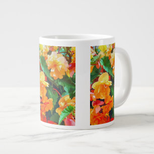 BEGONIAS LARGE COFFEE MUG