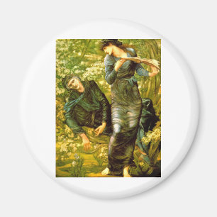 Beguiling of Merlin ~ Burne-Jones 1874 Painting Magnet