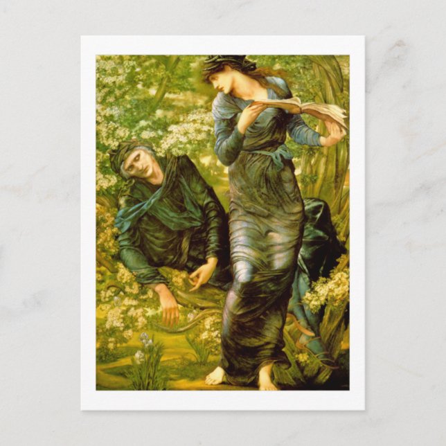Beguiling of Merlin - Edward Burne-Jones Postcard (Front)