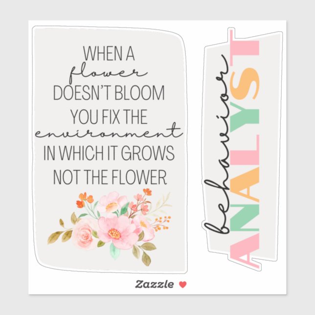 behaviour analyst, ABA gift, ABA stickers,  (Sheet)