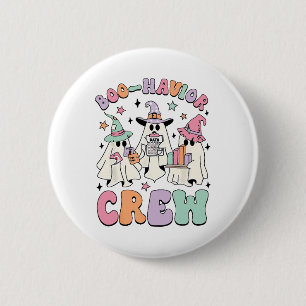 Behaviour Analyst Halloween A Cute Ghost Boo-havio 6 Cm Round Badge