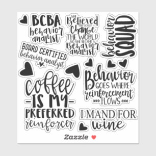 Behaviour Analyst Stickers, BCBA, BCBA
