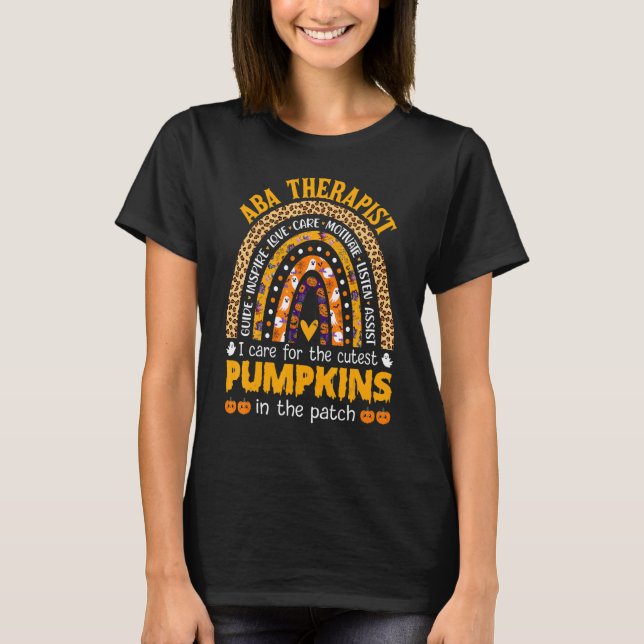 Behaviour Analyst Therapist Halloween Behavioural  T-Shirt (Front)