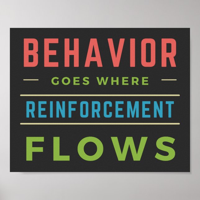 Behaviour Goes Where Reinforcement Flows  Poster (Front)